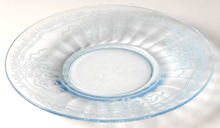 June Blue (Azure) Underplate for Finger Bowl by Fostoria-1