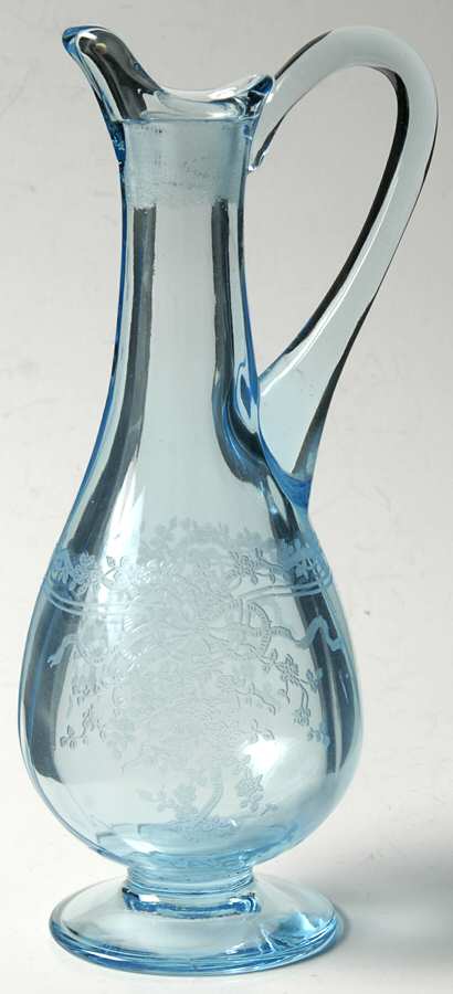 June Blue (Azure) Oil Cruet No Stopper by Fostoria-1