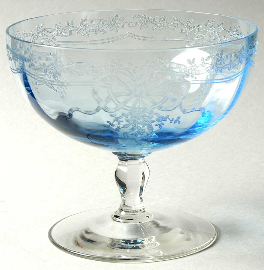 June Blue (Azure) Grapefruit No Liner by Fostoria-1