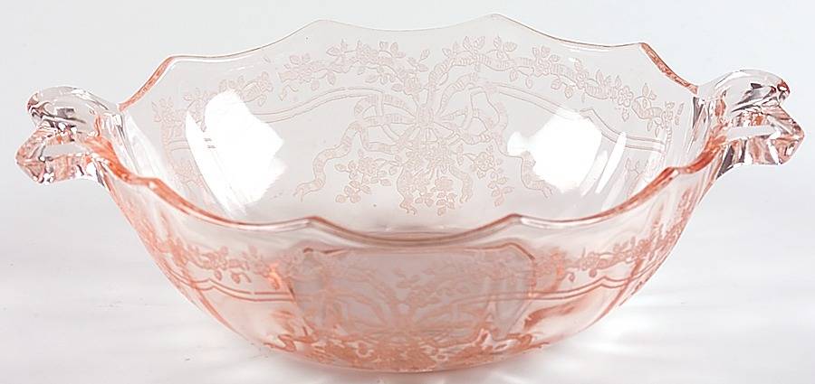 June Pink Whipped Cream with Bow Handles by Fostoria-1