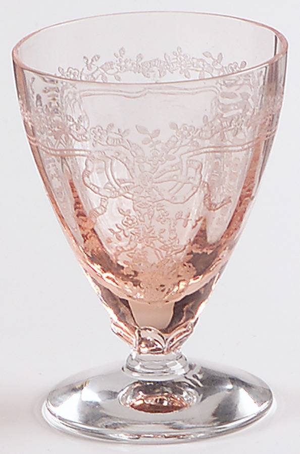 June Pink Whiskey Glass by Fostoria-1