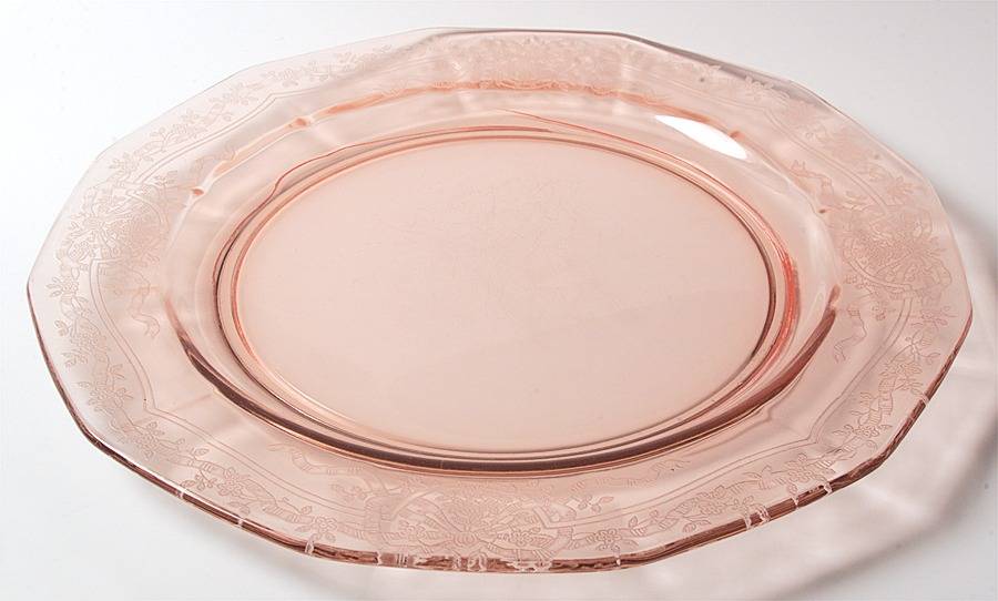 June Pink 13" Service Plate by Fostoria-1