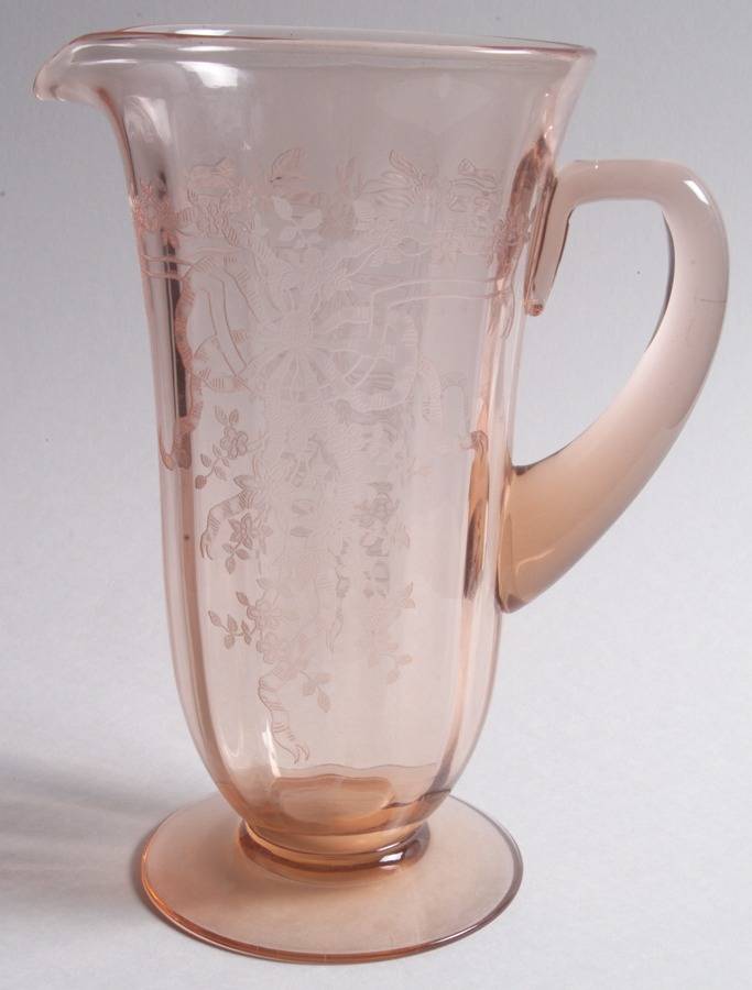 June Pink 48 Oz Pitcher by Fostoria-1