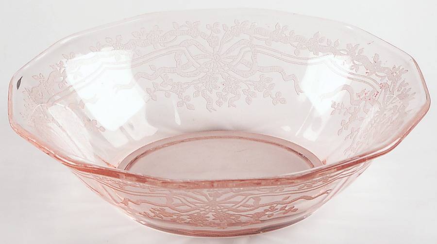 June Pink Small Fruit Dessert Bowl by Fostoria-1