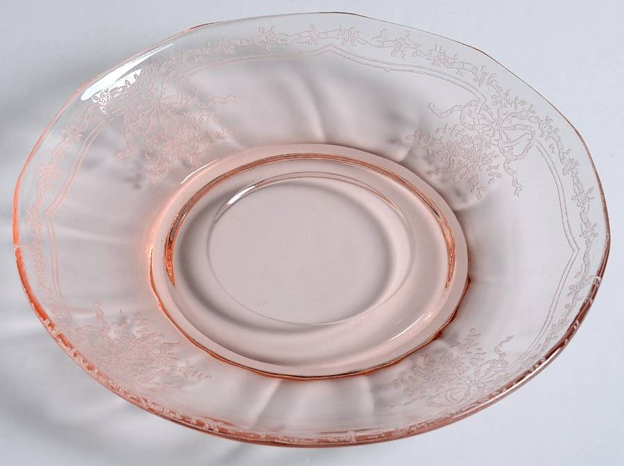 June Pink Saucer Only by Fostoria-1