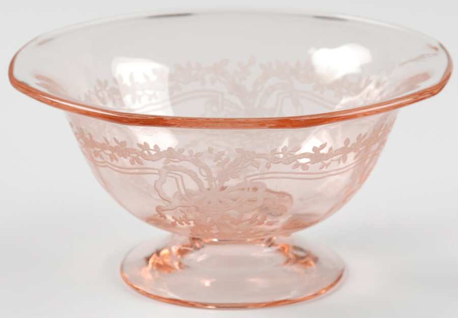 June Pink Mayonnaise Bowl, Bowl Only by Fostoria-1