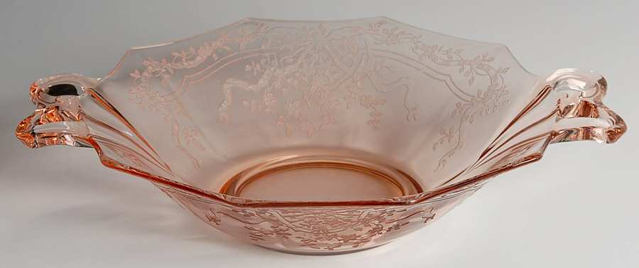 June Pink Large Dessert Bowl by Fostoria-1