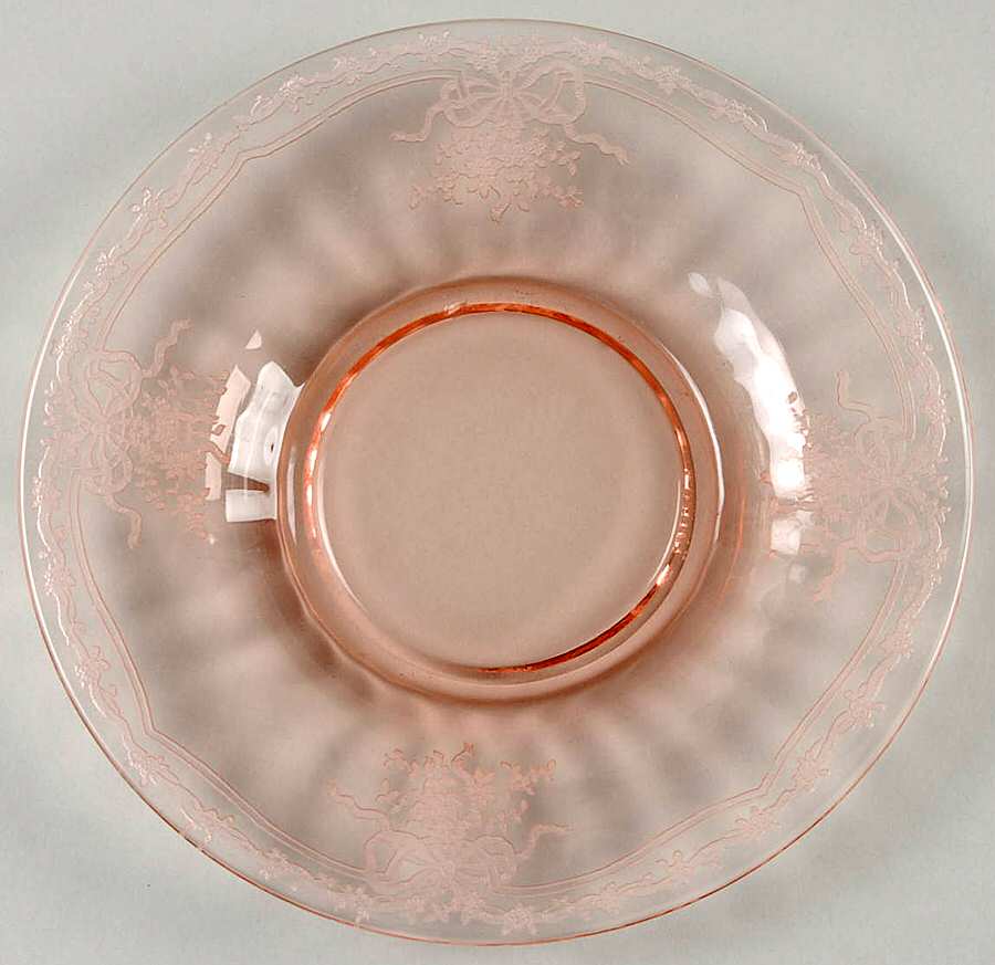 June Pink Underplate for Finger Bowl by Fostoria-1