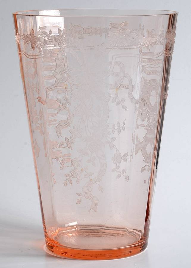 June Pink 8" Flower Vase by Fostoria-1
