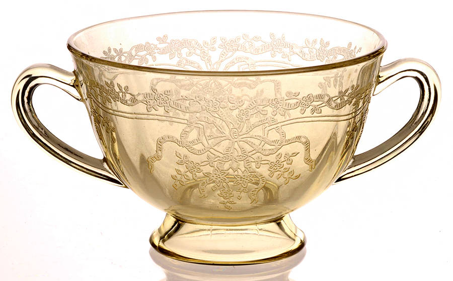 June Topaz (Yellow) Bouillon Cup Only by Fostoria-1