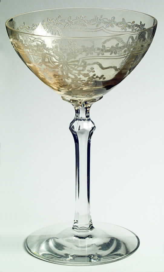 June Topaz (Yellow) Champagne/Tall Sherbet by Fostoria-1