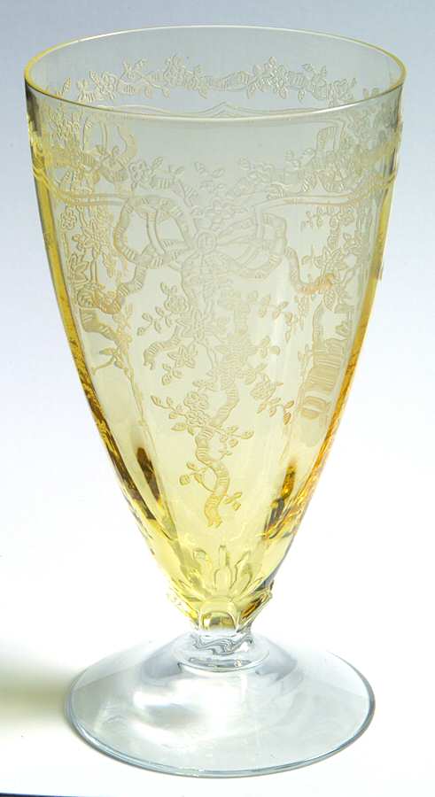 June Topaz (Yellow) Iced Tea by Fostoria-1