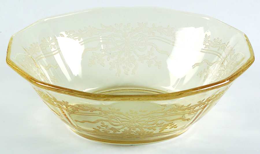 June Topaz (Yellow) Cereal Bowl by Fostoria-1