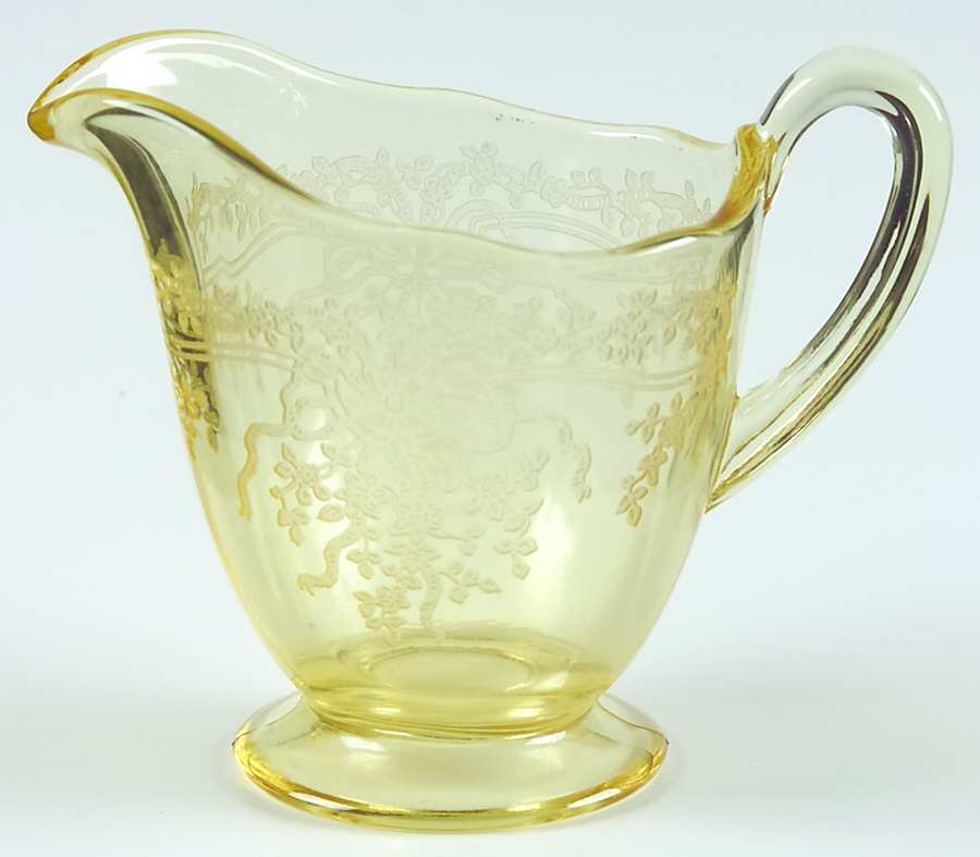June Topaz (Yellow) Mini Creamer by Fostoria-1