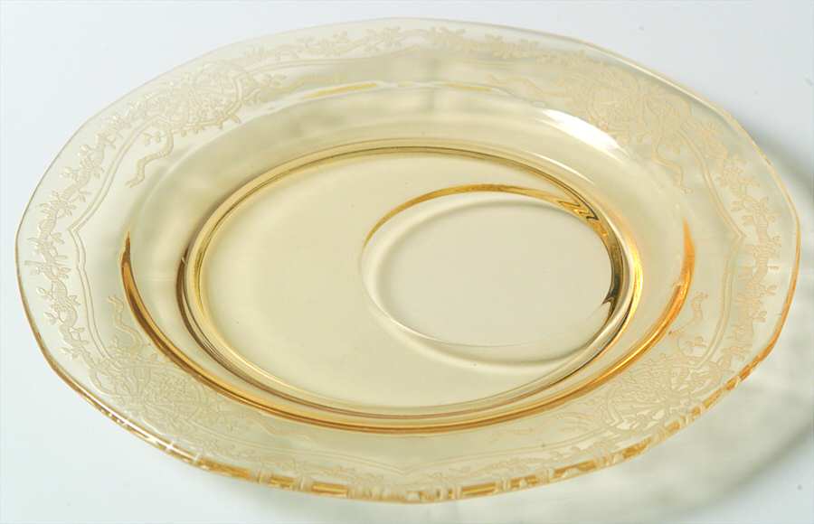 June Topaz (Yellow) Canape Set, Tray Only by Fostoria-1