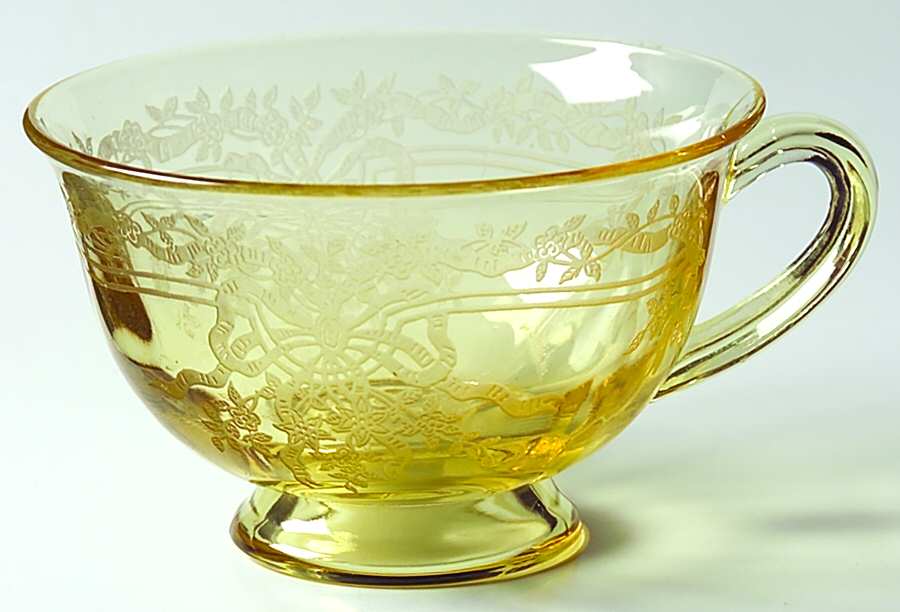 June Topaz (Yellow) Footed Cup by Fostoria-1