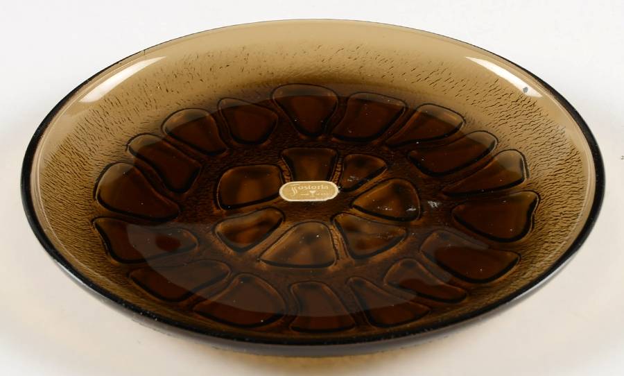Karnak Smoke Brown 7" Salad Plate by Fostoria-1