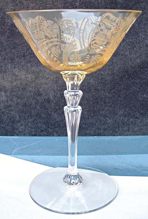 Kashmir Topaz (Stem 5099) Champagne/Tall Sherbet by Fostoria-1
