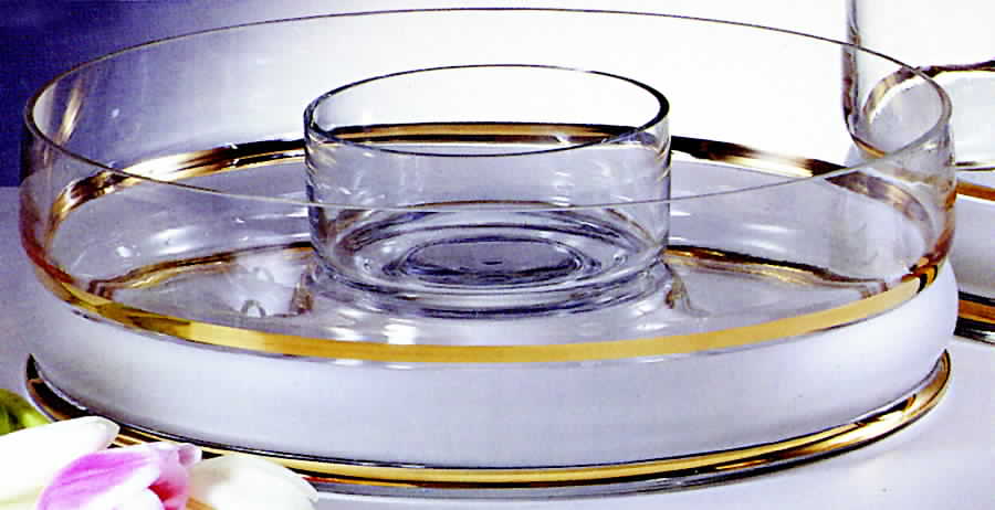 Kristina (Romania) (1 Piece) Chip & Dip by Fostoria-1