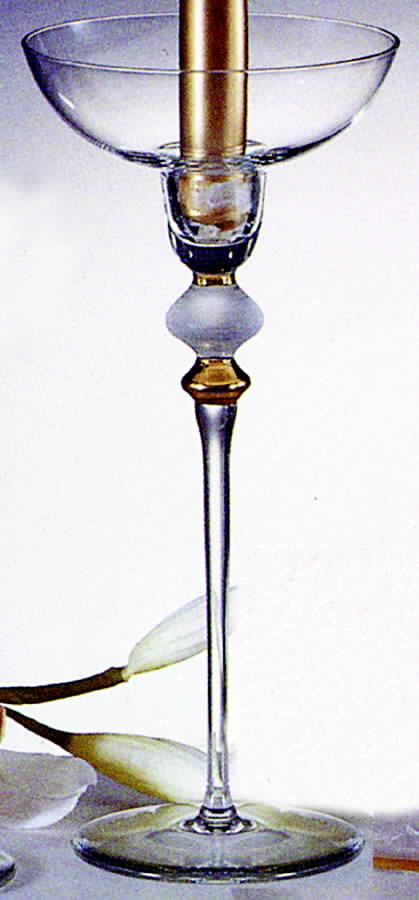 Kristina (Romania) 10" Tall Single Light Candlestick by Fostoria-1