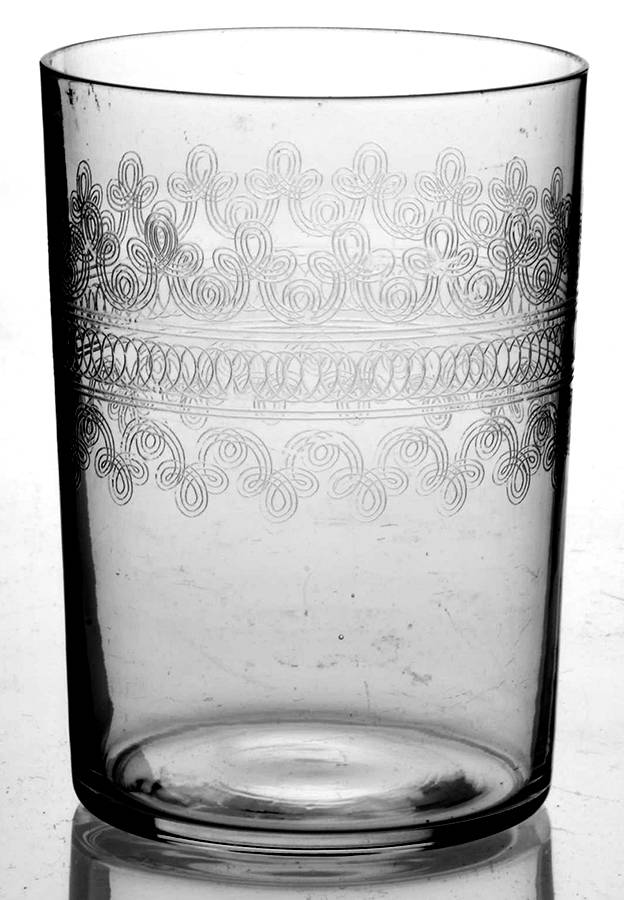 Large Cloverleaf 8 Oz Flat Tumbler by Fostoria-1