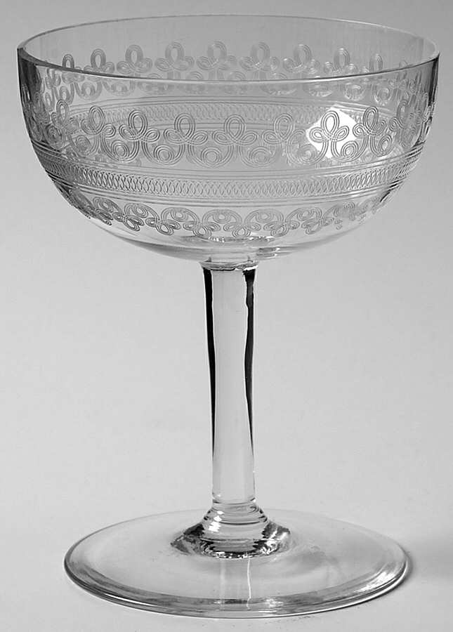 Large Cloverleaf Champagne/Tall Sherbet by Fostoria-1