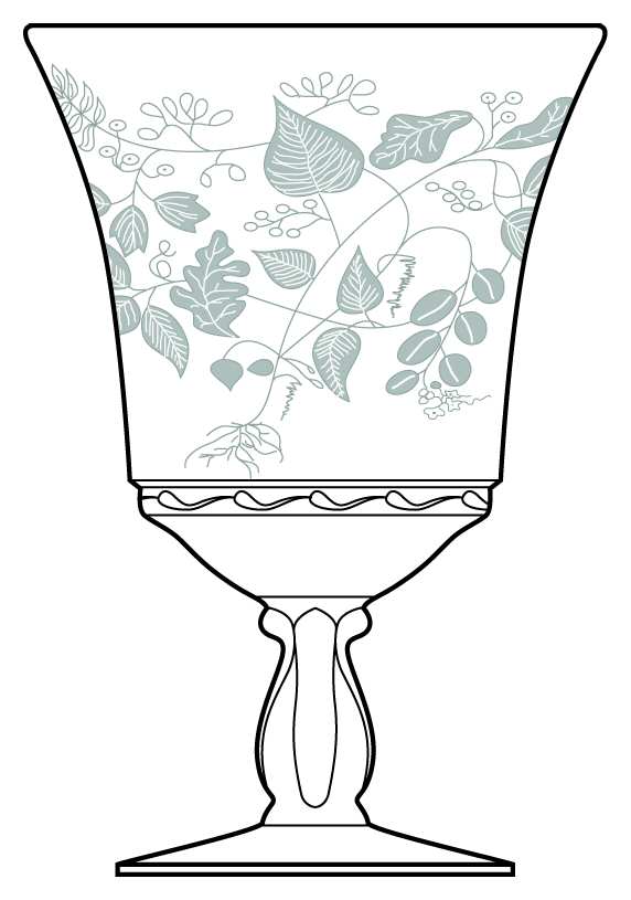 Lacy Leaf Water Goblet by Fostoria-1