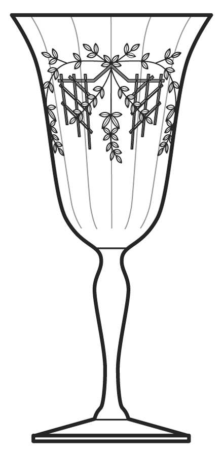 Lattice Water Goblet by Fostoria-1