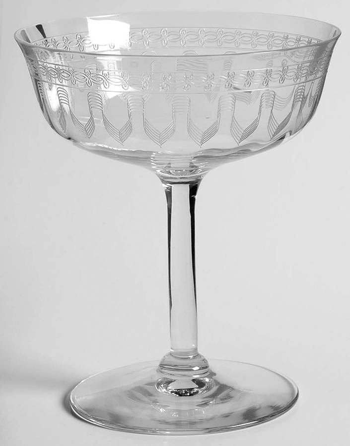 Lenore (Needle Etch) Champagne/Tall Sherbet by Fostoria-1