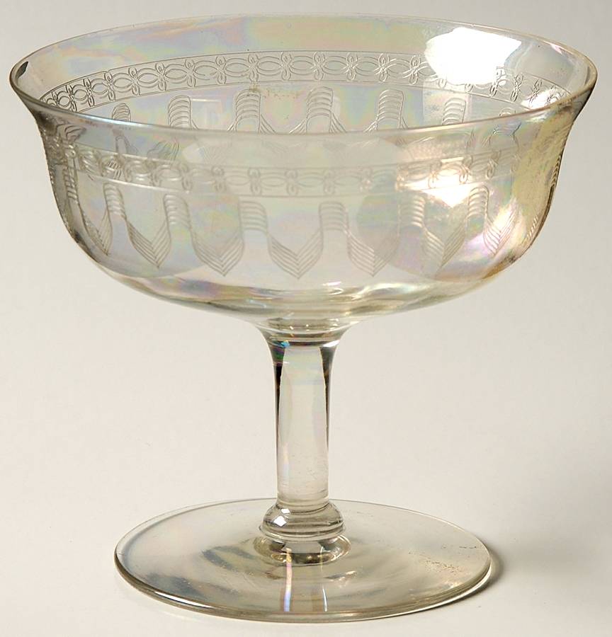 Lenore (Iridescent) Low Sherbet by Fostoria-1