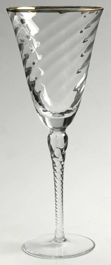 Liana (Gold Trim) Wine Glass by Fostoria-1