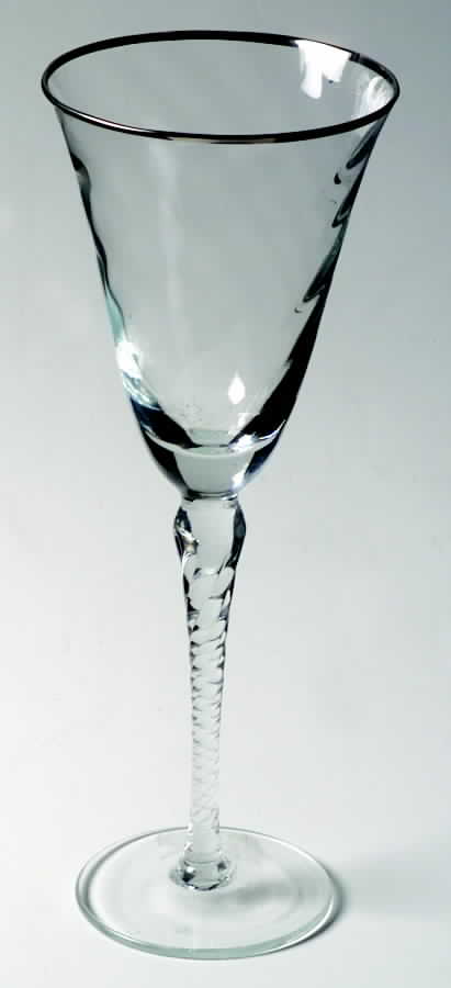 Liana (Platinum Trim) Water Goblet by Fostoria-1