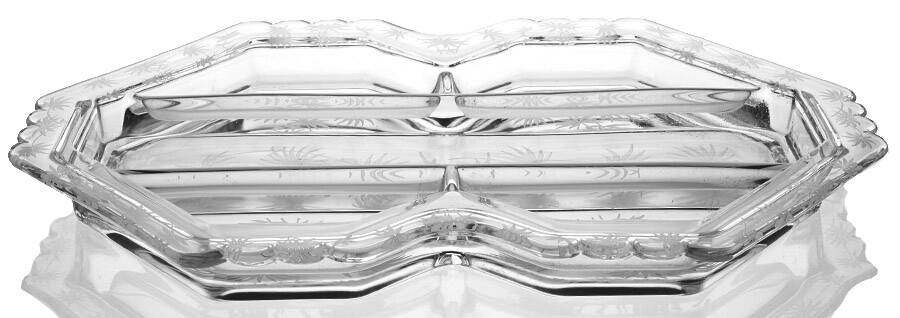 Lido Clear 13" Oblong 5 Part Relish by Fostoria-1