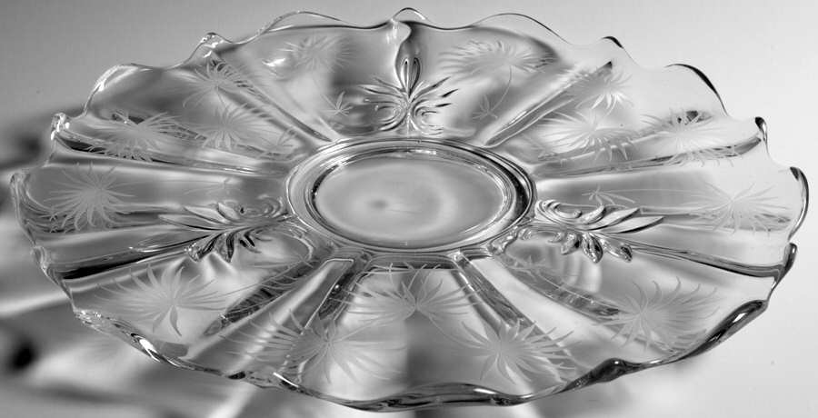 Lido Clear 13" Torte Plate (Baroque Shape) by Fostoria-1