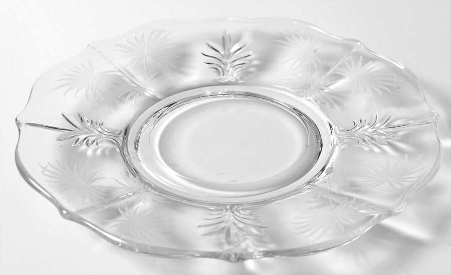 Lido Clear Mayonnaise Underplate (Baroque Shape) by Fostoria-1