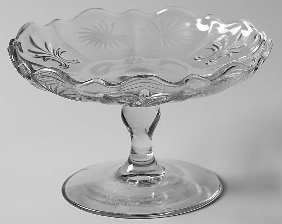 Lido Clear Cheese Stand (Baroque Shape) by Fostoria-1