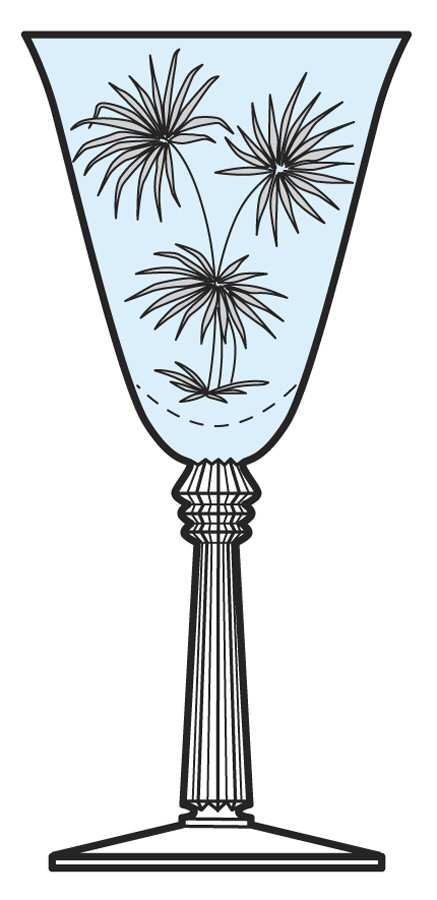 Lido Blue Water Goblet by Fostoria-1
