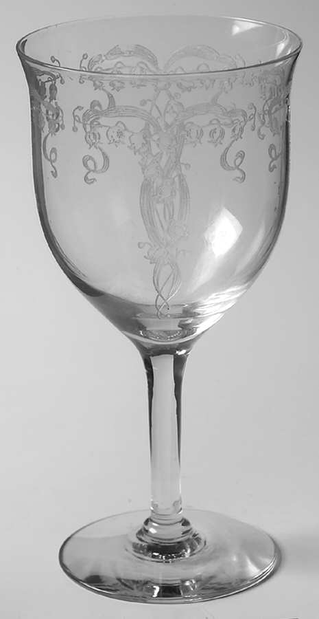 Lily of the Valley (Stem #858, Non Optic) Water Goblet by Fostoria-1