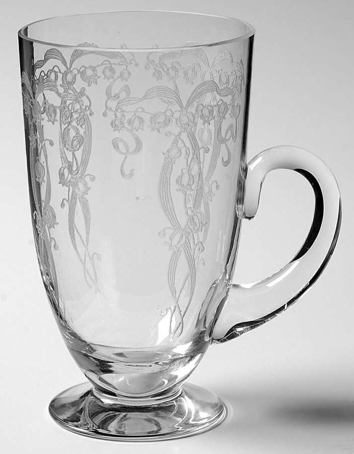 Lily of the Valley (Stem #858, Non Optic) Handled Footed Ice Tea by Fostoria-1