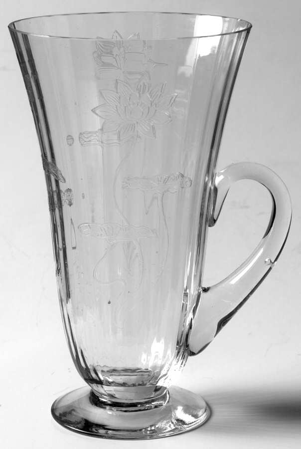 Lotus Clear (Optic, Stem 766, Etch 232) Handled Footed Ice Tea by Fostoria-1