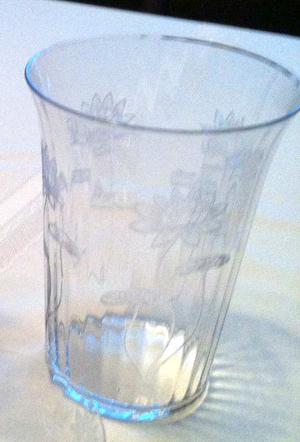Lotus Clear (Optic, Stem 766, Etch 232) 9 Oz Flat Tumbler by Fostoria-1