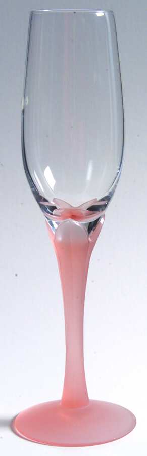 Lotus Peach Mist Fluted Champagne by Fostoria-1