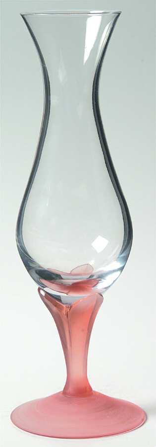 Lotus Peach Mist Bud Vase by Fostoria-1