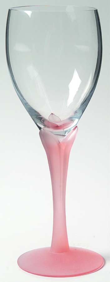 Lotus Peach Mist Water Goblet by Fostoria-1
