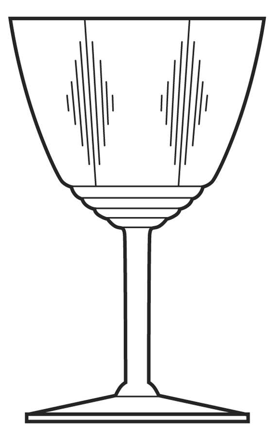 Lyric Water Goblet by Fostoria-1