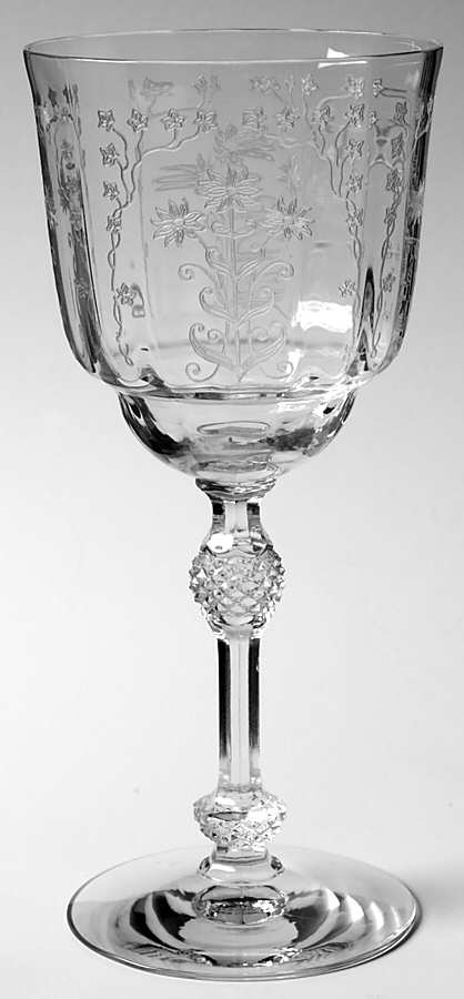 Manor Clear Water Goblet by Fostoria-1