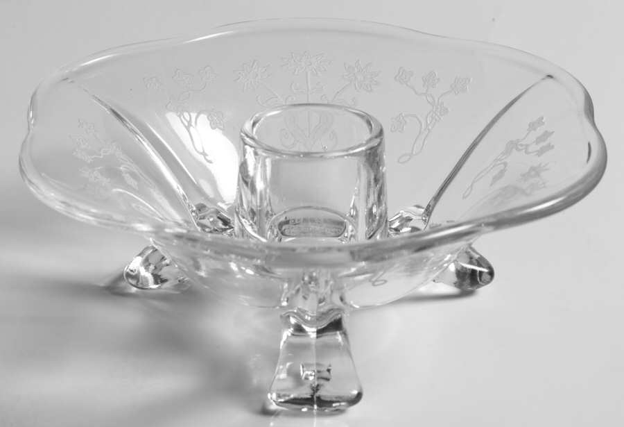 Manor Clear 1" Single Light Candlestick by Fostoria-1