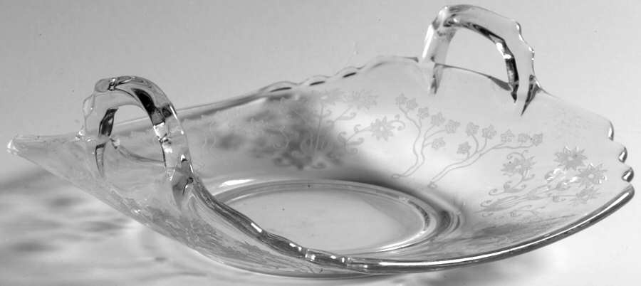 Manor Clear 2 Handled Bon Bon by Fostoria-1