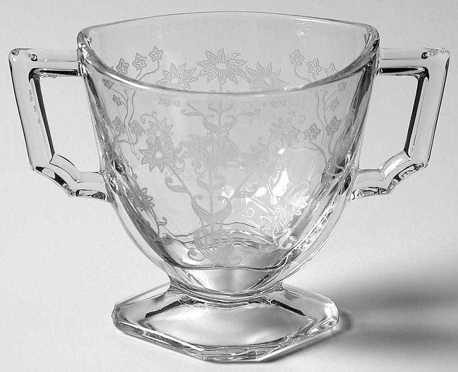 Manor Clear Mini Open Sugar by Fostoria-1
