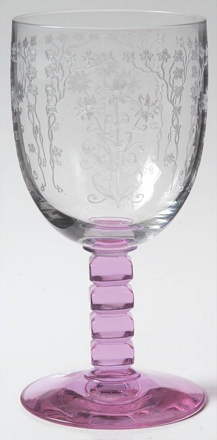 Manor-Wisteria Water Goblet by Fostoria-1